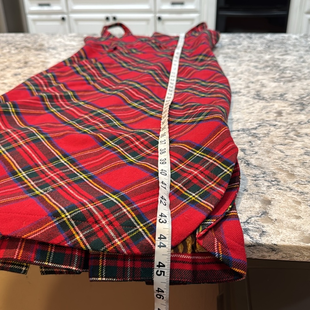 L.A.M.B. | Gwen Stefani Vintage Plaid Wool Dress 2000s Y2K in Red Size S Small - Picture 6 of 16